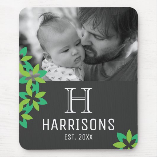 自分の父の日の写真を作成する マウスパッド (正面)