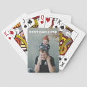 自分の父の日の写真を作成パーソナライズされた トランプ (裏面)