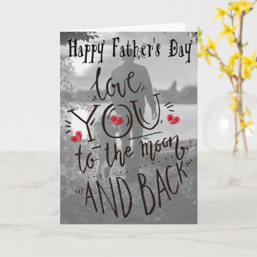 自分の父の日の写真カードを作成 カード (黄色い花)