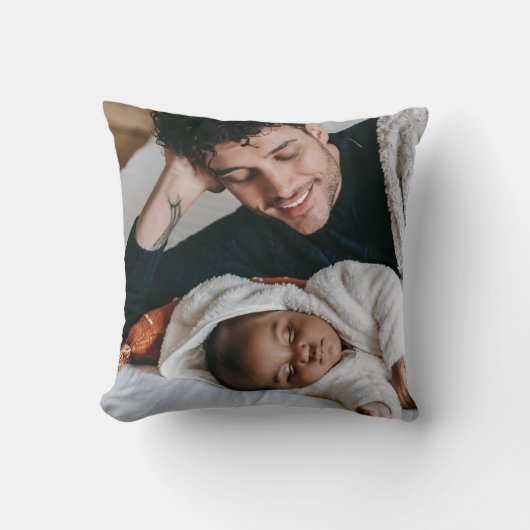 自分の父の日写真を作成する クッション (正面)