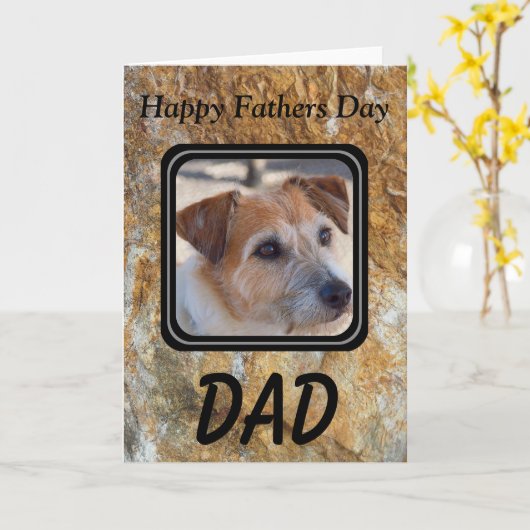 自分の父の日空白のカードを作成する カード (黄色い花)