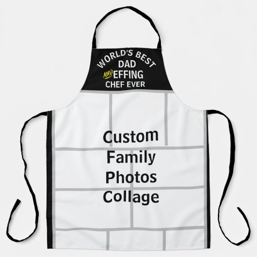 自分の父パーソナライズされたの日の写真を作成するAp エプロン (正面)
