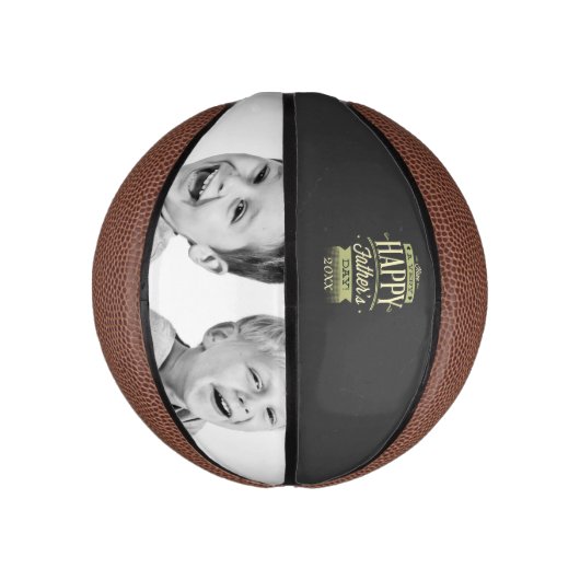 自分の父親の日カスタムをパーソナライズされた作成する ミニバスケットボール (縦)