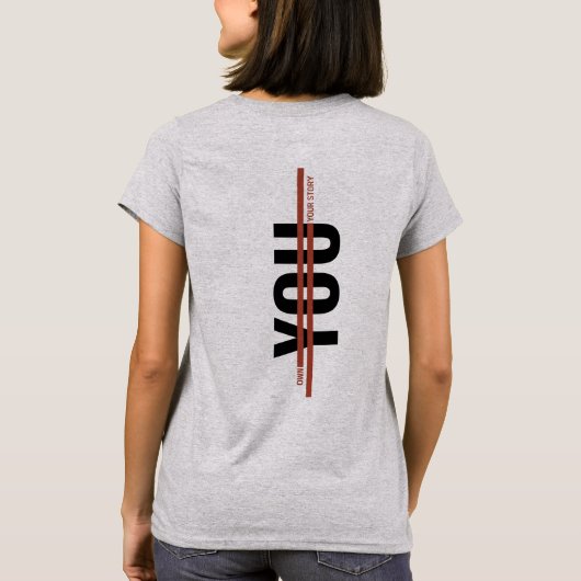 自分の物語を生きるTシャツ - 勇気づけられる大胆な言葉 Tシャツ (裏面)