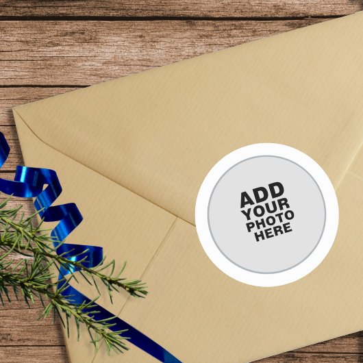 自分の特別な写真を追加 ラウンドシール