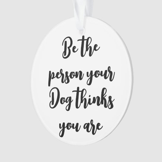 自分の犬が犬考え母様である オーナメント (正面)