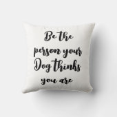 自分の犬が犬考え母様である クッション (裏面)