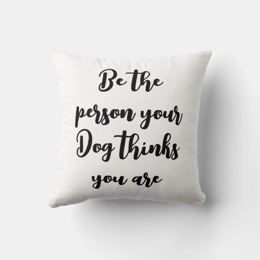 自分の犬が犬考え母様である クッション (裏面)