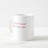 自分の犬が犬考え母様である コーヒーマグカップ (正面左)