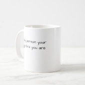 自分の犬が犬考え母様である コーヒーマグカップ (正面左)