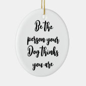 自分の犬が犬考え母様である セラミックオーナメント (右)