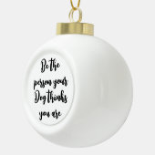 自分の犬が犬考え母様である セラミックボールオーナメント (右)