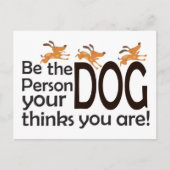 自分の犬になれ考えばれ ポストカード (正面)