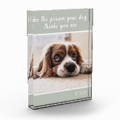 自分の犬になれ考えば| ドグレイ フォトブロック (左)