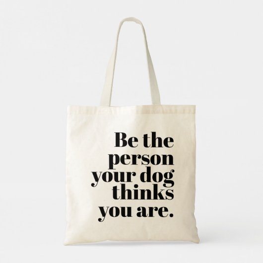 自分の犬になれ考える トートバッグ (裏面)