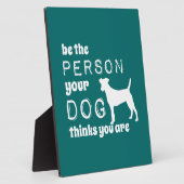 自分の犬になれ考える フォトプラーク (側面)