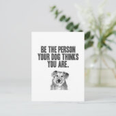 自分の犬になれ考える ポストカード (スタンド正面)