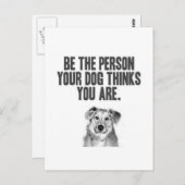 自分の犬になれ考える ポストカード (正面/裏面)