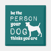 自分の犬になれ考える マグネット (正面)