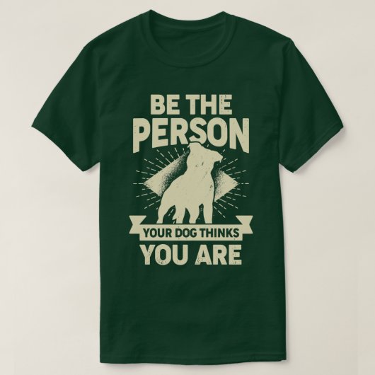 自分の犬になれ考える Tシャツ (デザイン正面)