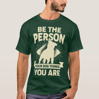 自分の犬になれ考える Tシャツ