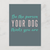 自分の犬にな考えること | 引用文芸術 ポストカード (正面)