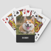 自分の犬の写真と名前を追加する トランプ (裏面)