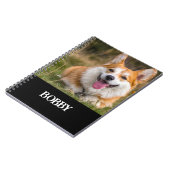 自分の犬の写真と名前を追加する ノートブック (左側)