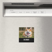 自分の犬の写真と名前を追加する マグネット (インサイチュ (食洗機))