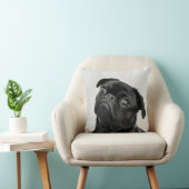 自分の犬の写真のパグをおもしろい追加 クッション (椅子)