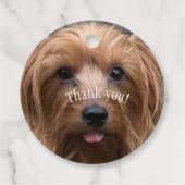 自分の犬の写真を作成カスタムするペットの子犬 フェイバータグ (裏面)