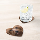 自分の犬の写真を作成カスタムするペットの子犬 ペーパーコースター (インサイチュ)