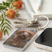 自分の犬の写真を作成カスタムする キーホルダー (正面右)