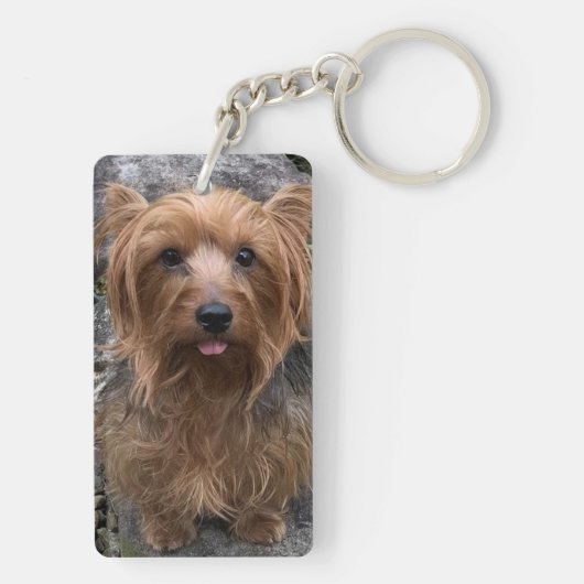 自分の犬の写真を作成カスタムする キーホルダー (裏面)