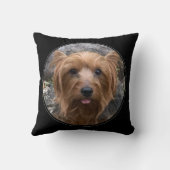 自分の犬の写真を作成カスタムする クッション (裏面)