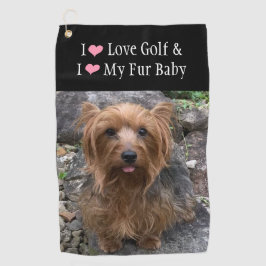 自分の犬の写真を作成カスタムする ゴルフタオル