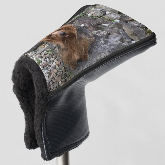 自分の犬の写真を作成カスタムする ゴルフヘッドカバー (3/4 正面)