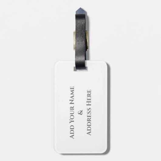 自分の犬の写真旅行の荷物タグを追加 ラゲッジタグ (裏面縦)