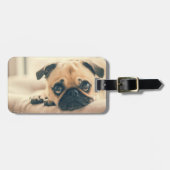 自分の犬の写真旅行を追加 |パおもしろいグ ラゲッジタグ (正面横)