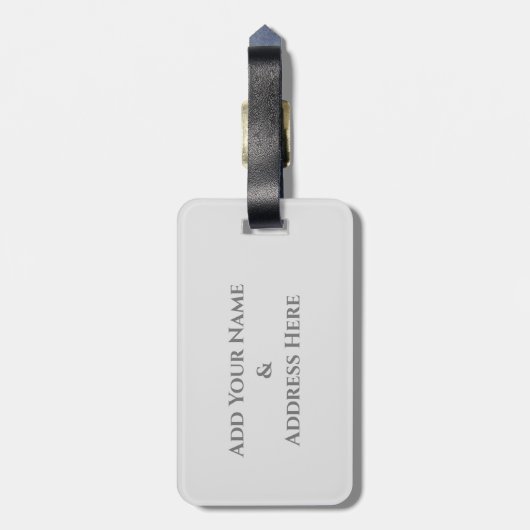 自分の犬の写真旅行を追加 |パおもしろいグ ラゲッジタグ (裏面縦)