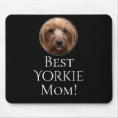 自分の犬の最高の母の写真をパーソナライズされた作成 マウスパッド (正面)