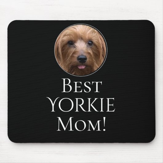 自分の犬の最高の母の写真をパーソナライズされた作成 マウスパッド (正面)