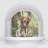 自分の犬を作成する2つの写真メリークリスマス (正面)