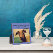 自分の犬考えだ フォトプラーク (インサイチュ)