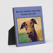 自分の犬考えだ フォトプラーク (正面)