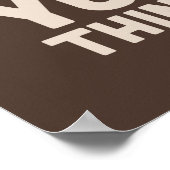 自分の犬考えだ ポスター (角)