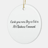 自分の犬/猫/ペットのクリスマスオーナメントを作成 セラミックオーナメント (左)