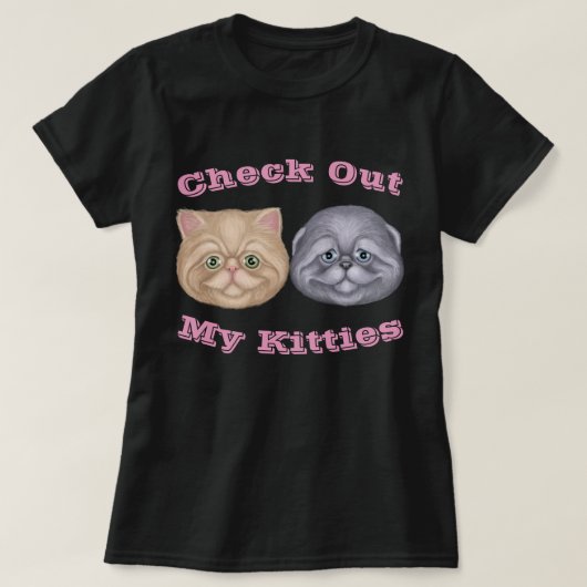 自分の猫ちゃん Tシャツ (デザイン正面)