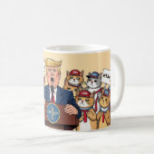 自分の猫のために立つ コーヒーマグカップ (正面右)