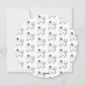 自分の猫サークルのクリスマスホリデーカードに色を付ける シーズンカード (裏面)